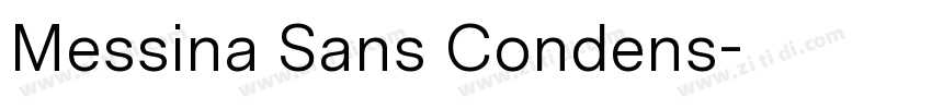 Messina Sans Condens字体转换